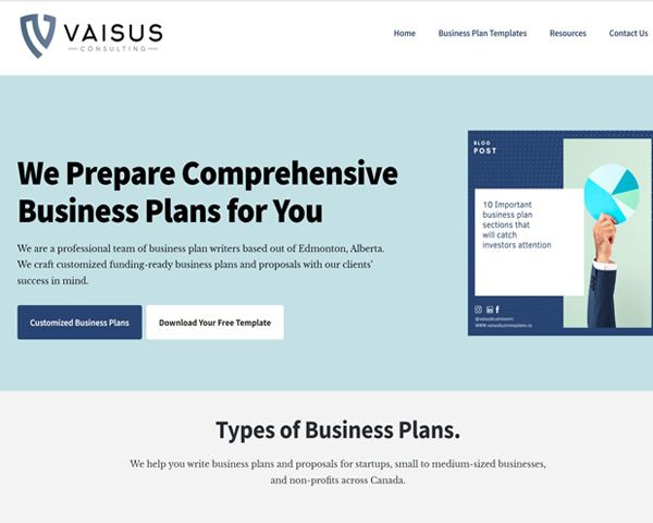 Vaisus Consulting Webpage